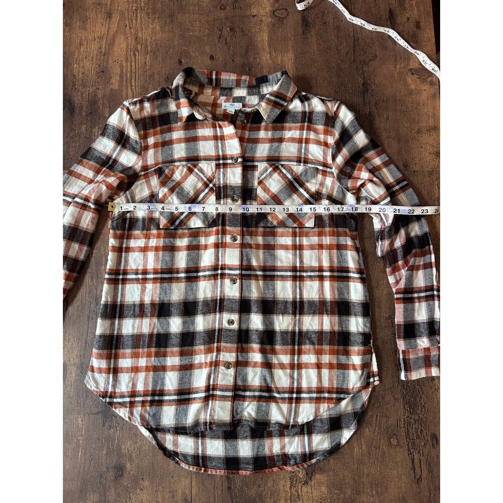 Women’s Organic Cotton Americana Lightweight Fall Plaid Flannel Button Down - Picture 3 of 9